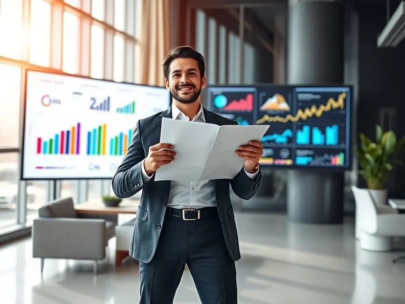 A person writing a Business Report at a desk