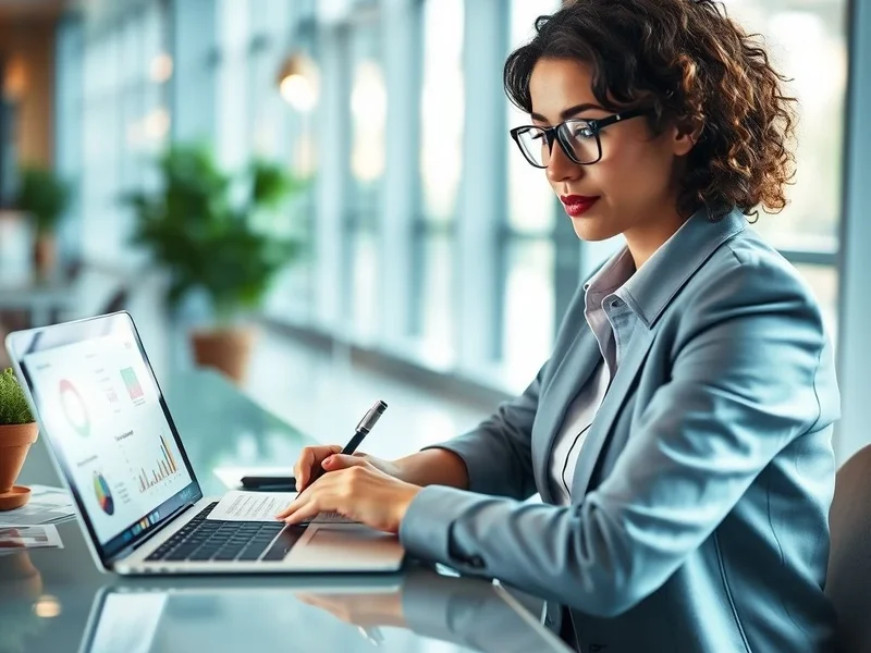 A professional reviewing a Performance Report on a tablet