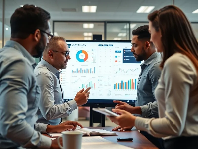 A professional presenting a Strategic Report in a meeting