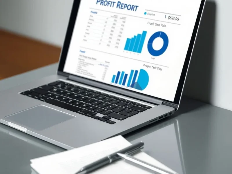 An example of a professional Profit Report