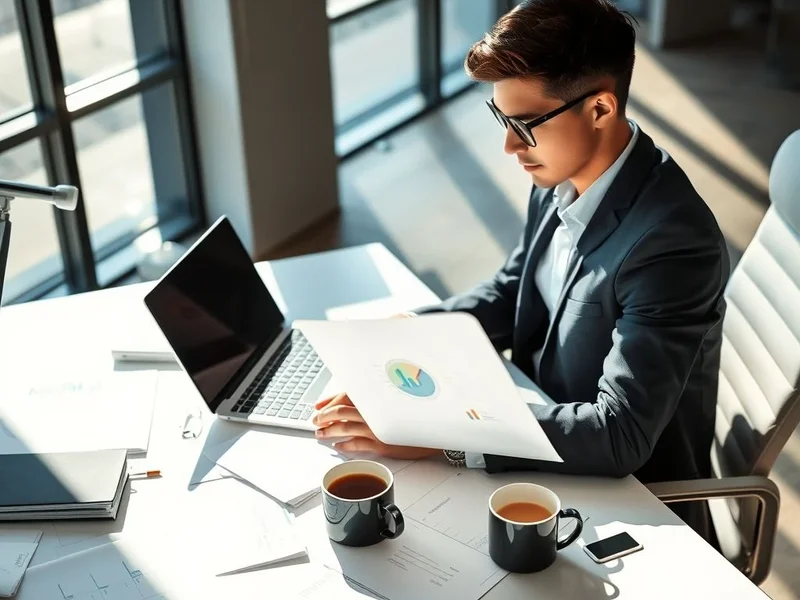 A professional reviewing a Performance Report on a tablet