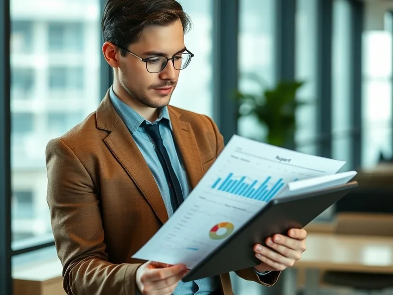 一名专业人士正在笔记本电脑上撰写 Operational Report