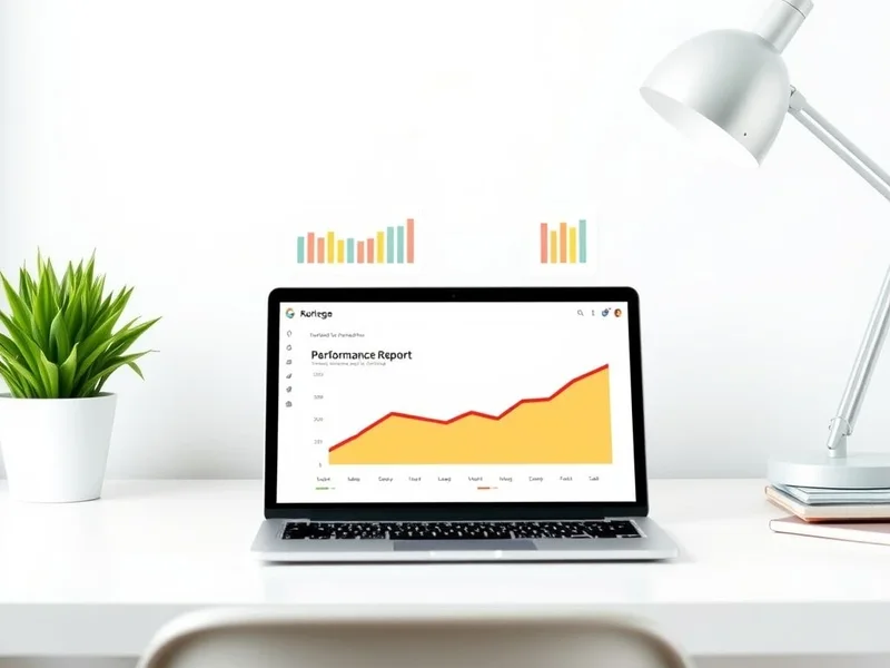 An image showing a professional Quarterly Performance Report on a desk