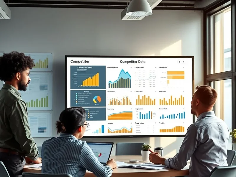 A chart showing data for a Competitor Analysis Report