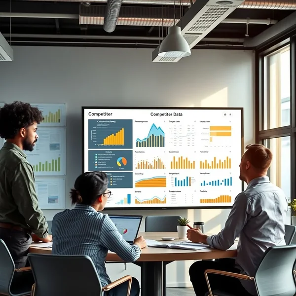 A chart showing data for a Competitor Analysis Report