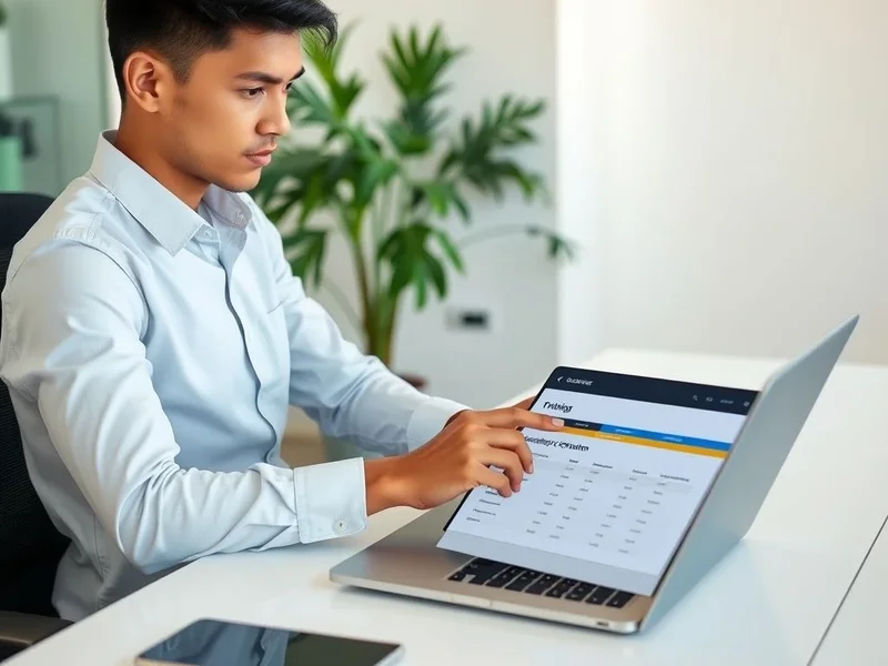 Image of a Training Completion Report being reviewed on a laptop
