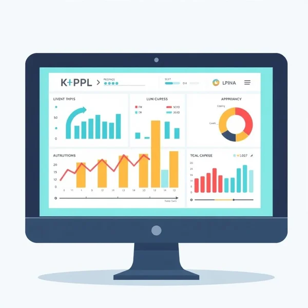 Ein sauberer und professioneller KPI-Report auf einem Computerbildschirm