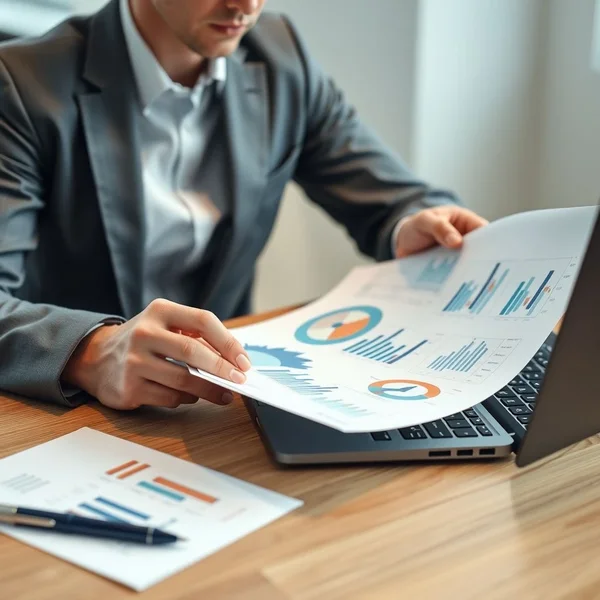 Imagen de un Client Report profesional siendo revisado