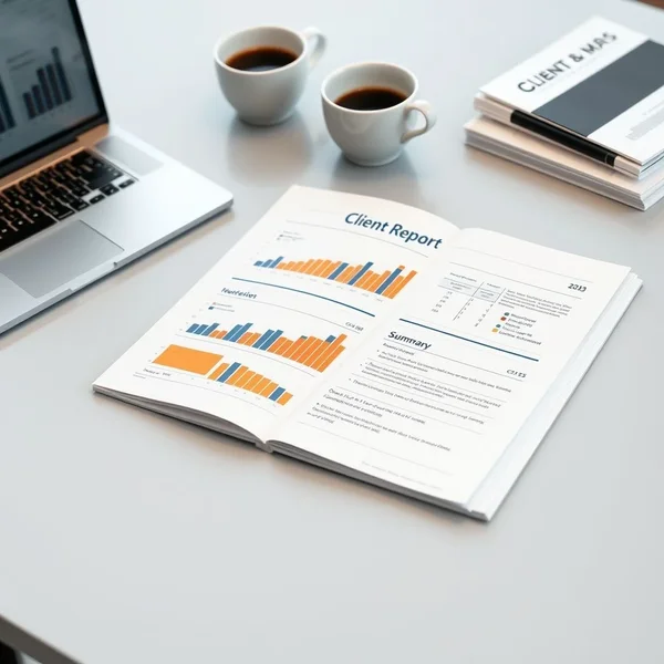 Bir profesyonel Client Report'un gözden geçirilmesine dair görsel