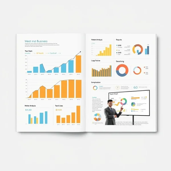 A chart showing growth, illustrating a Business Development Report