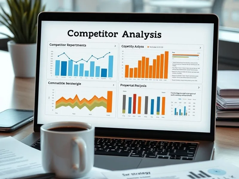 A chart showing data for a Competitor Analysis Report