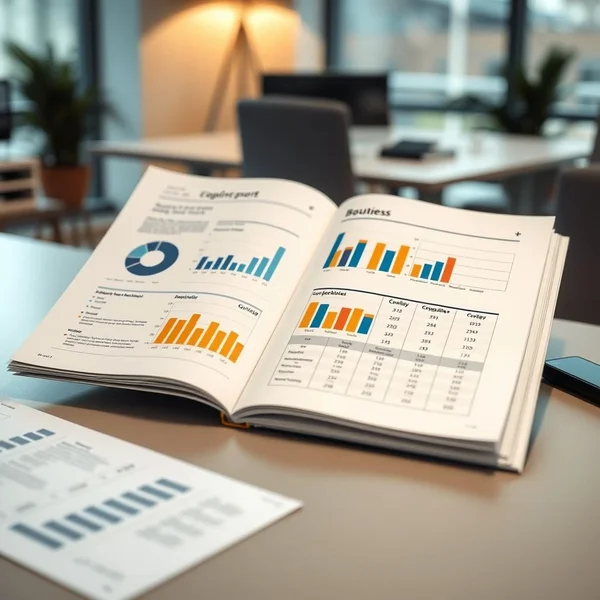 Bagan yang menampilkan data untuk Competitor Analysis Report