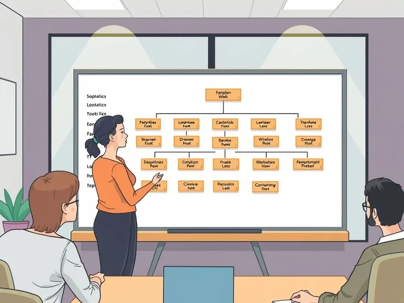 Diagram yang menunjukkan hierarki dalam Organizational Structure Report