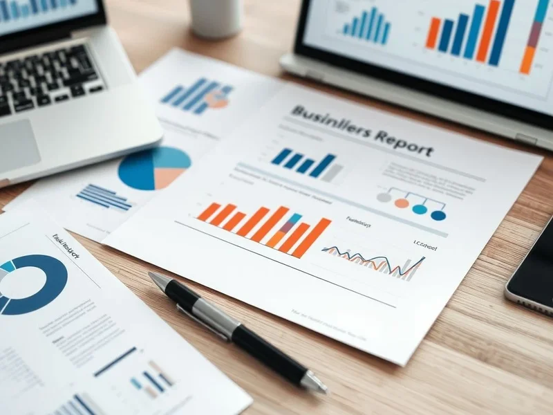 Sebuah grafik dan pena yang menunjukkan elemen kunci dari Stakeholder Report