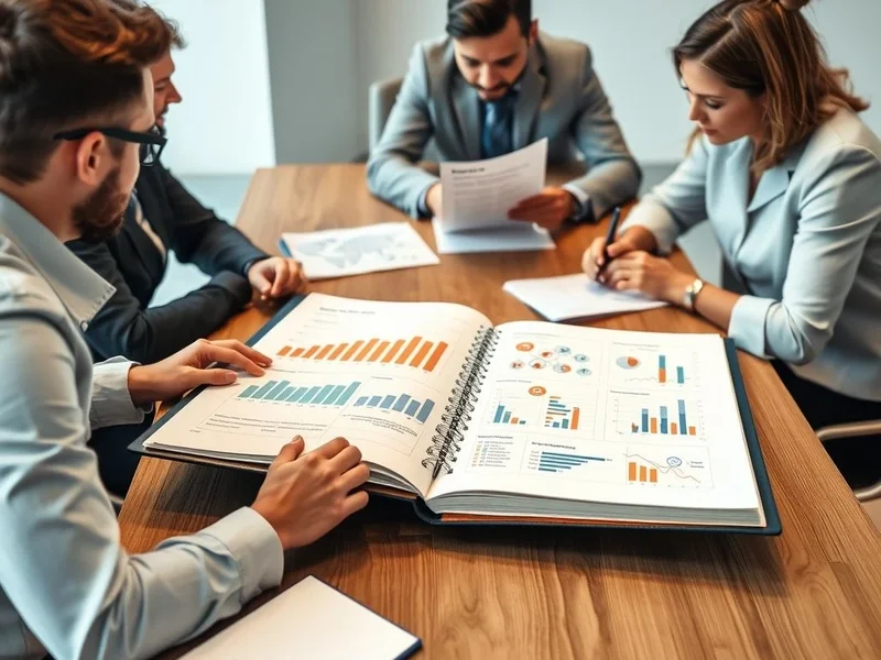 A chart and pen showing the key elements of a Stakeholder Report