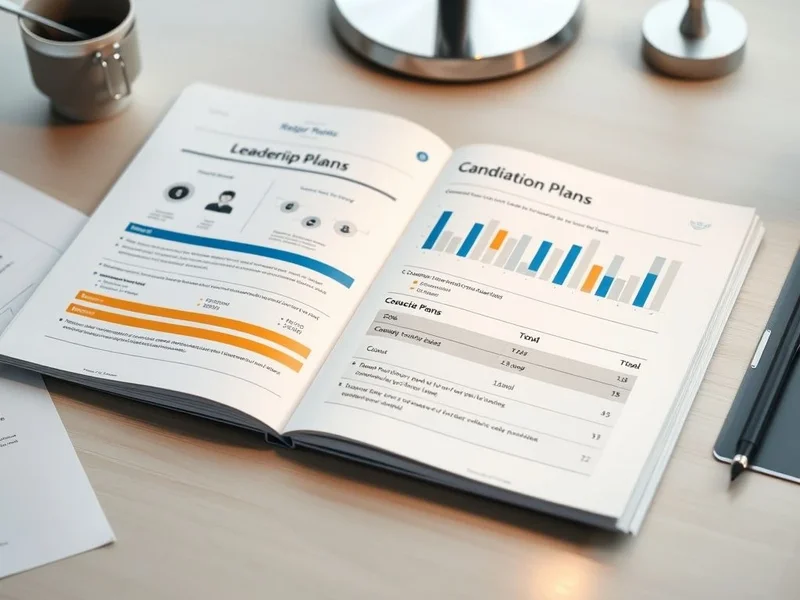 A flowchart for a Succession Planning Report