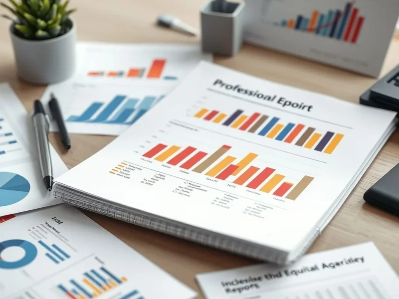 Une image montrant un Equity Report professionnel sur un bureau