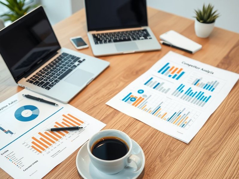 A chart showing data for a Competitor Analysis Report