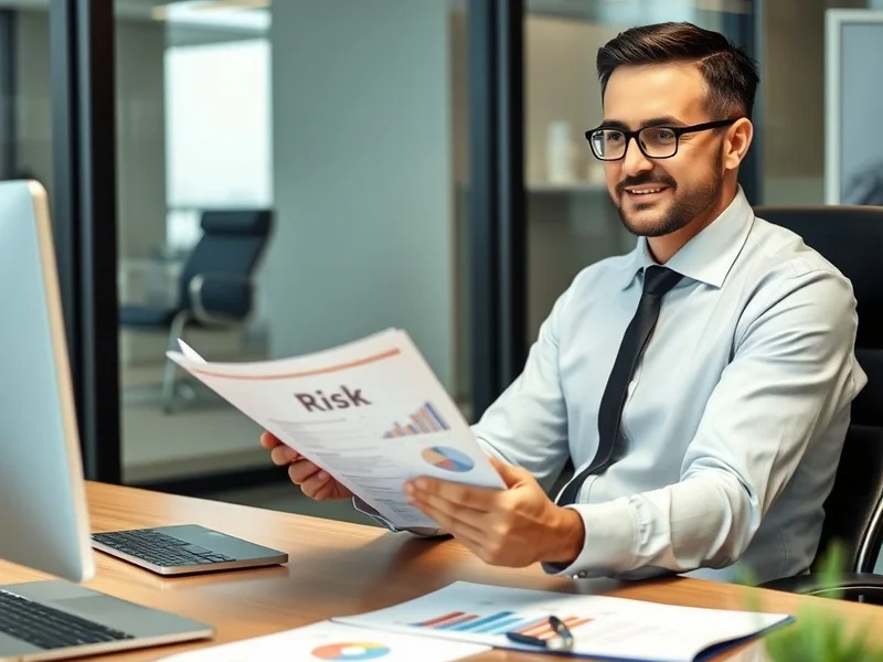 A professional reviewing a Risk Assessment Report