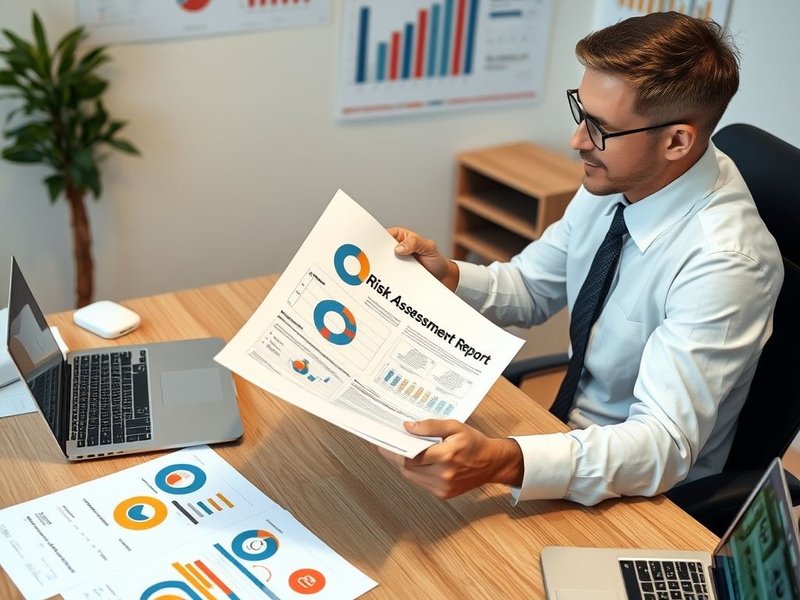 A professional reviewing a Risk Assessment Report