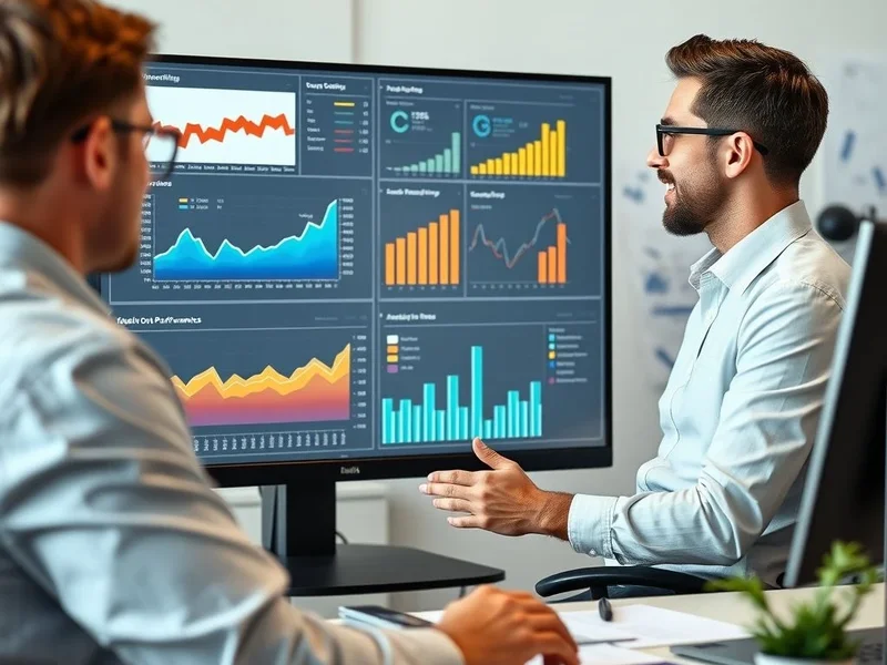 Un analista presenta un gráfico de un Growth Report