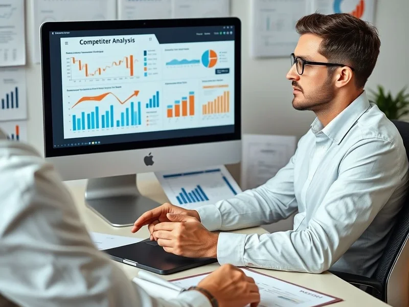A chart showing data for a Competitor Analysis Report