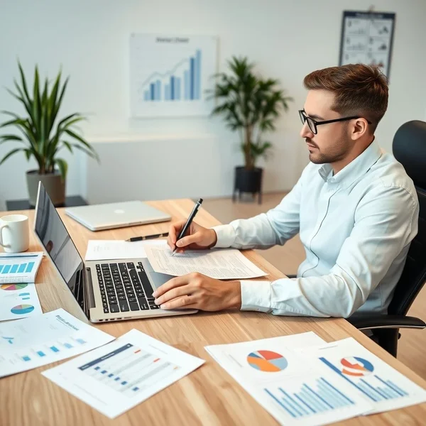 A professional reviewing a Risk Assessment Report