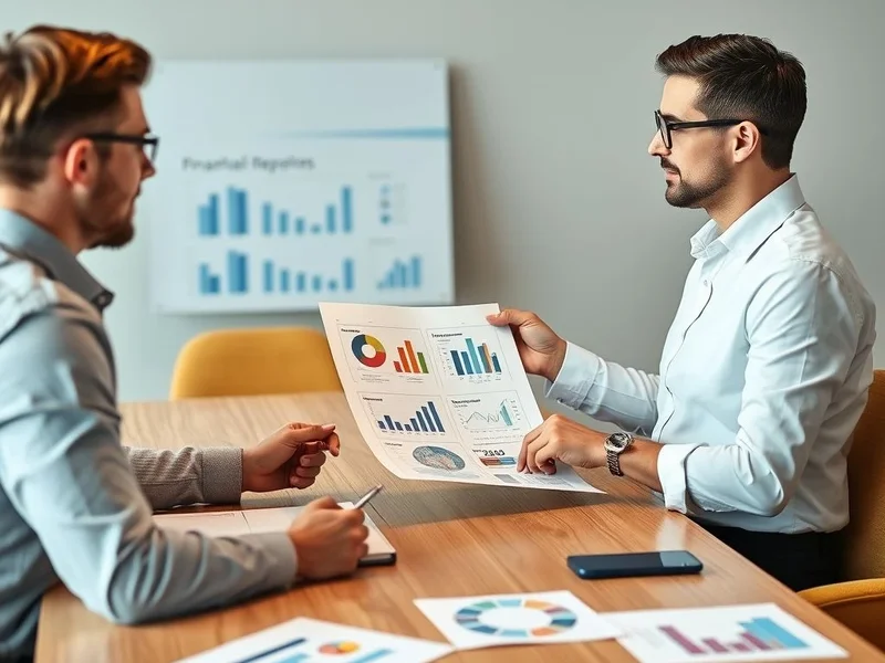 Een professional die een Shareholder Report presenteert tijdens een vergadering