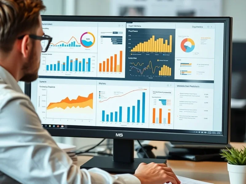 A professional analyzing a Workforce Report chart on a computer