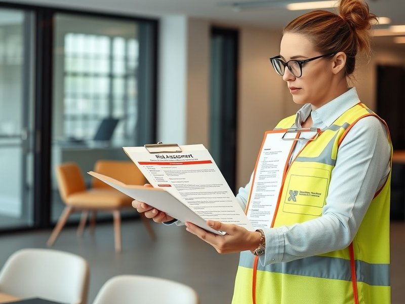 Bir profesyonel, bir Risk Assessment Report inceliyor