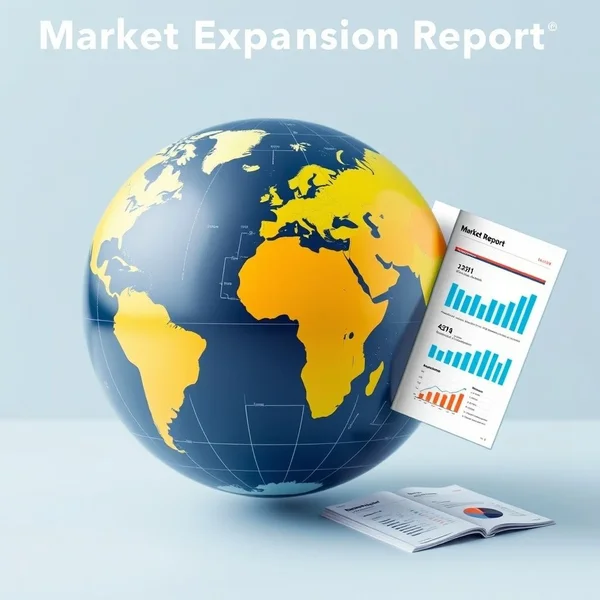 Image of a globe with charts and graphs, representing a Market Expansion Report