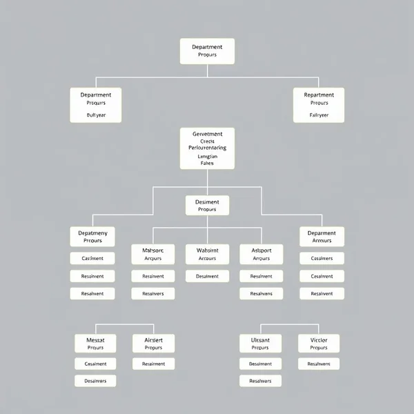 A diagram showing the hierarchy in an Organizational Structure Report