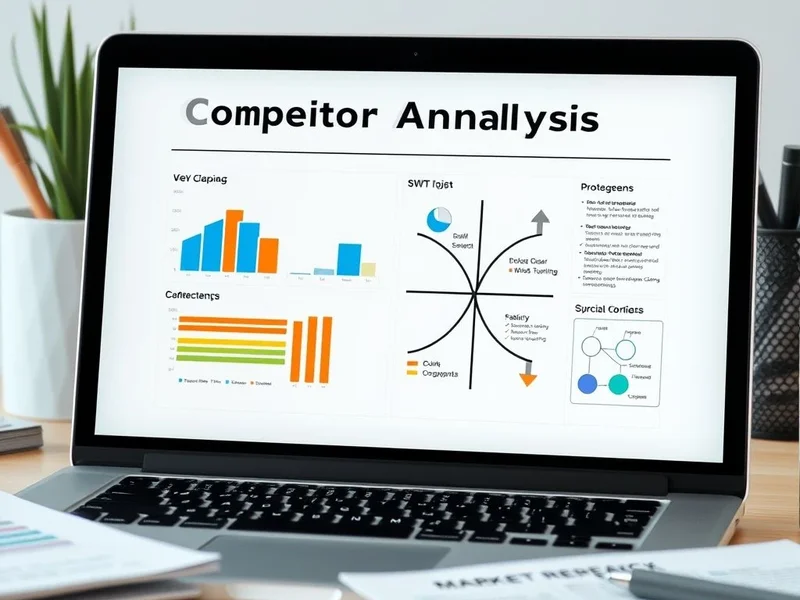 A chart showing data for a Competitor Analysis Report