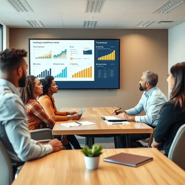 A chart showing positive trends in a professional Diversity Report