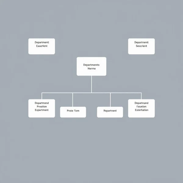 A diagram showing the hierarchy in an Organizational Structure Report