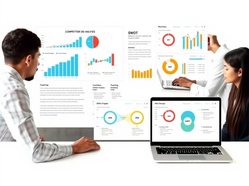 A chart showing data for a Competitor Analysis Report
