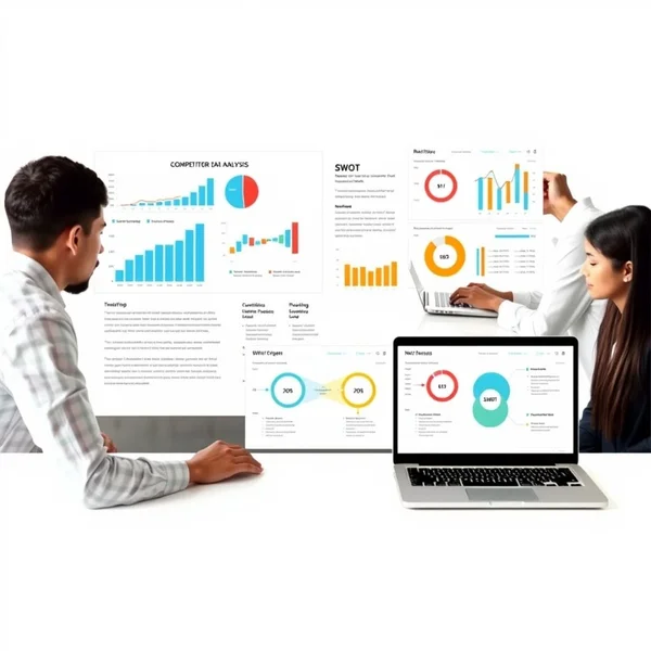 A chart showing data for a Competitor Analysis Report
