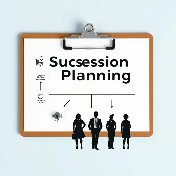 مخطط تدفقي لـ Succession Planning Report