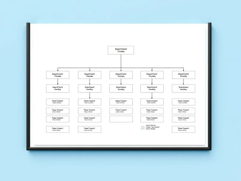 رسم تخطيطي يوضح التسلسل الهرمي في Organizational Structure Report