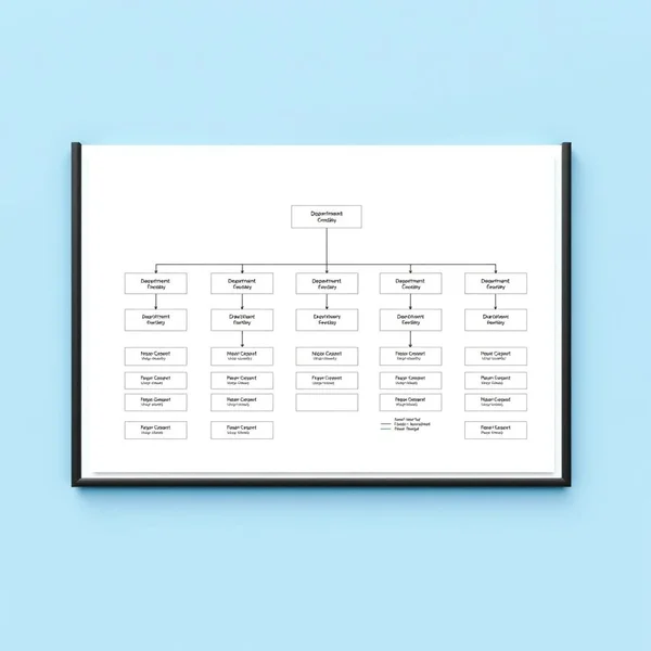 رسم تخطيطي يوضح التسلسل الهرمي في Organizational Structure Report