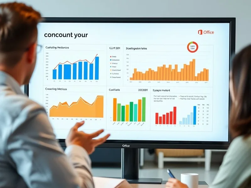 An analyst presenting a Growth Report chart