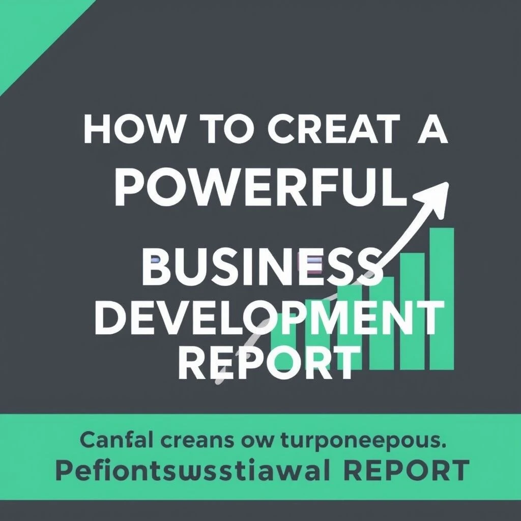 Business Development Report วิธีเขียนที่ทรงพลังสำหรับมืออาชีพ