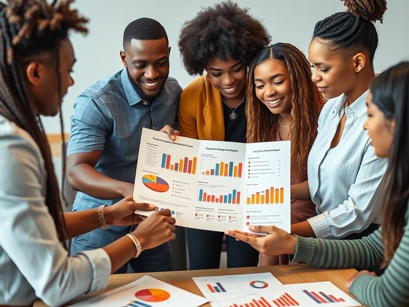 A chart showing positive trends in a professional Diversity Report