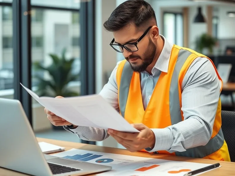 A professional reviewing a Risk Assessment Report