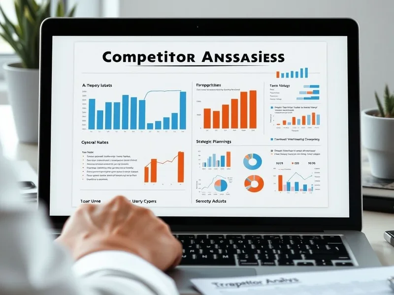 A chart showing data for a Competitor Analysis Report