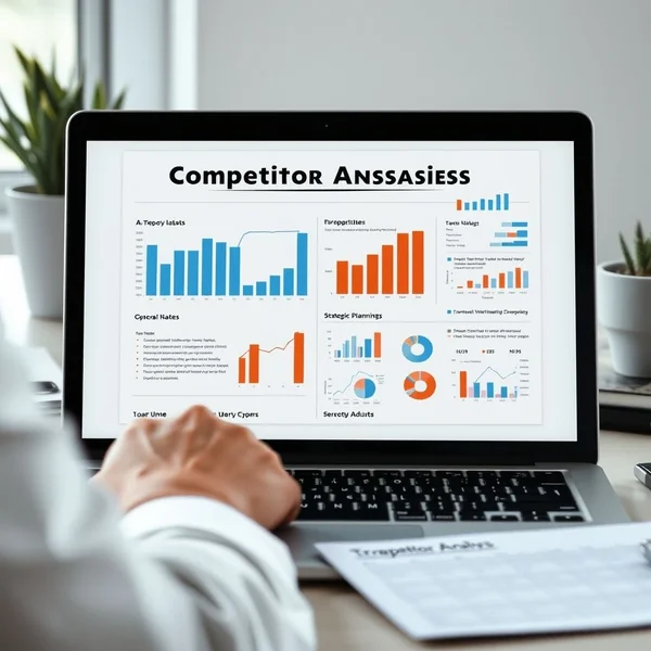 A chart showing data for a Competitor Analysis Report