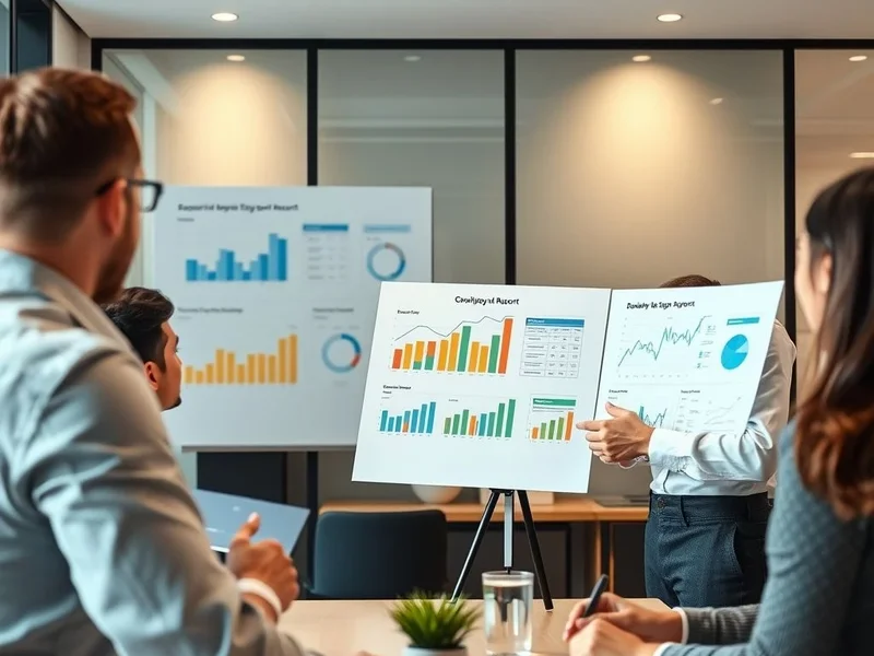 一位分析师正在展示 Growth Report 图表