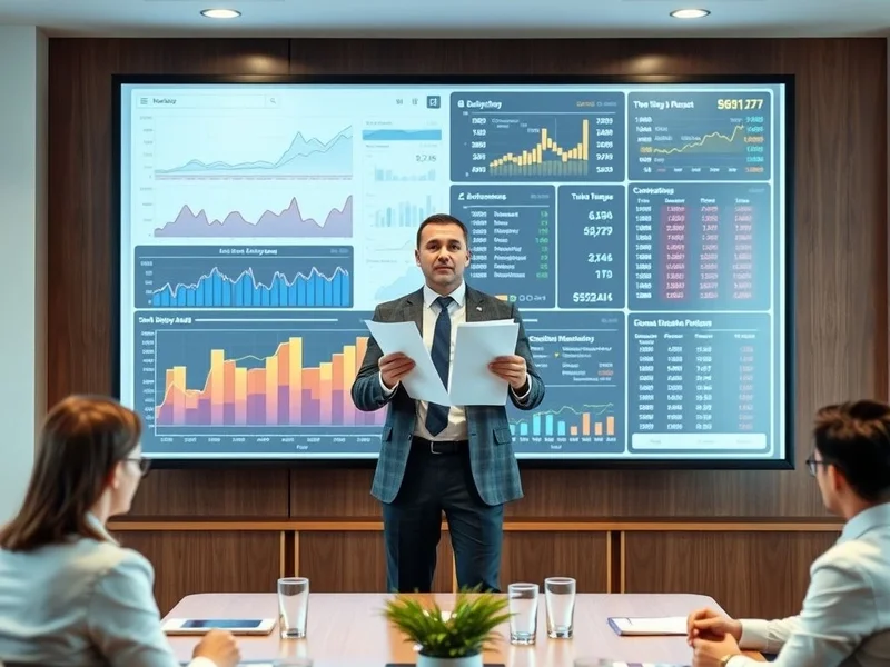 A professional presenting a Shareholder Report in a meeting