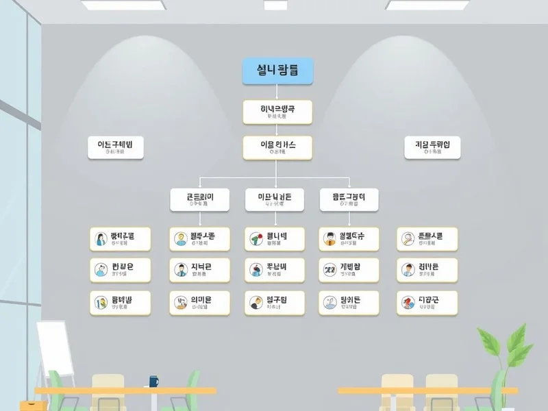 A diagram showing the hierarchy in an Organizational Structure Report