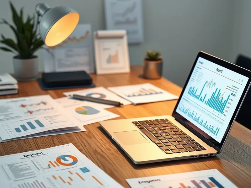 An image showing a professional Equity Report on a desk